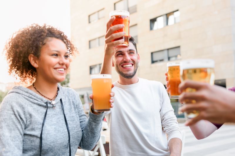 friends having drinks