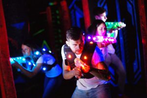 adult laser tag team