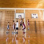 men playing basketball