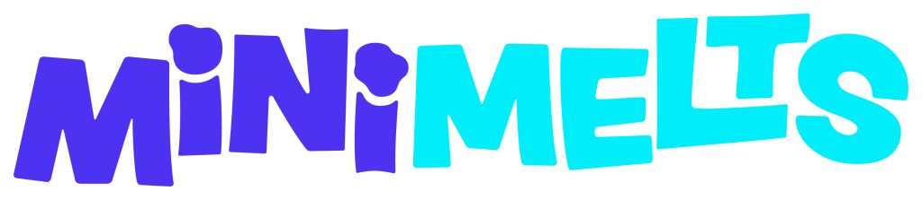 Mini Melts Logo Horz Blue WhiteOutline rgb