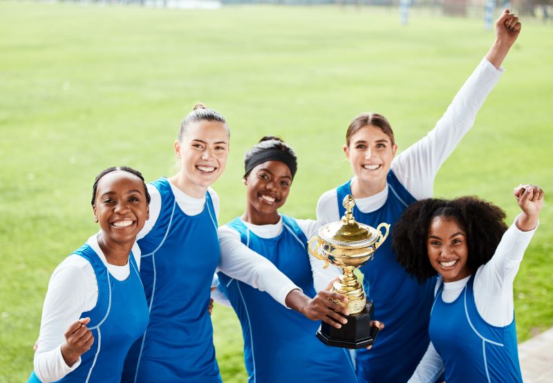 women friends on Charity Sports Events