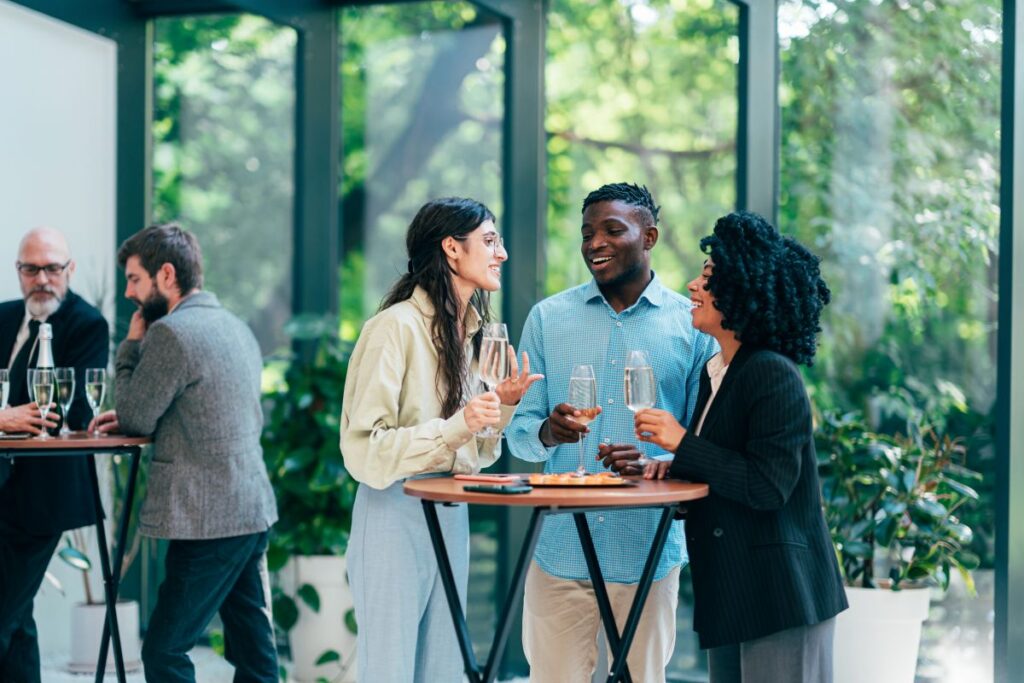 business professionals networking